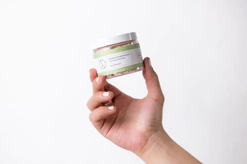 Natural Eucalyptus Bath Salts: Triple-Salt Detox. Relieve Muscle Soreness & Open Airways for Deep Relaxation