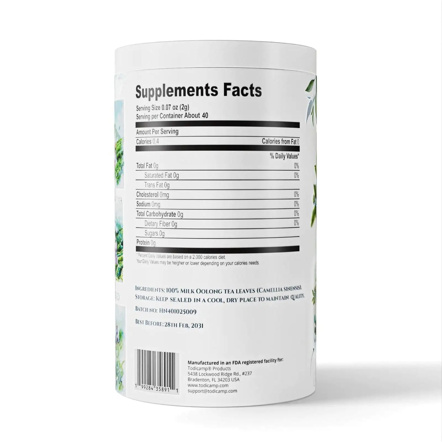 Milk Oolong Tea Loose Leaf Premium Chinese Oolong Tea 3oz Double Milky Aroma Smooth Taste Bulk Loose Leaf Tea Tin Afternoon & Asian Tea