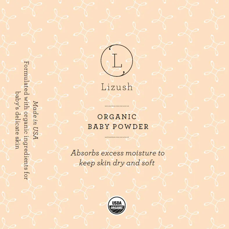 ORGANIC BABY POWDER - Talc Free, USDA Certified, natural and effective