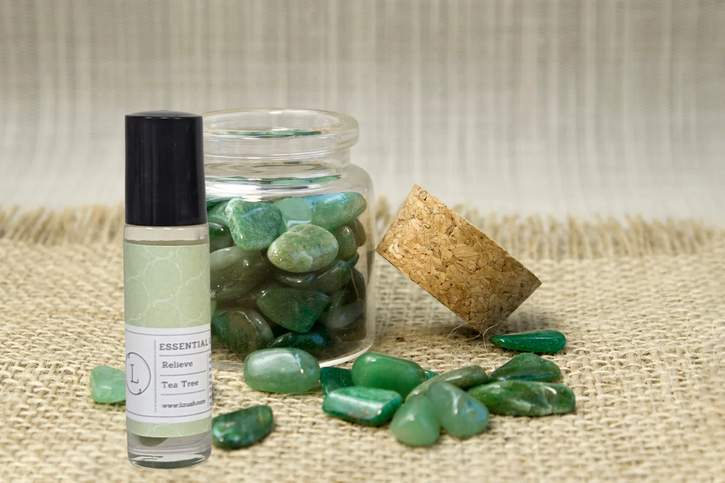 5-Piece Essential Oil Roll-On Set with Healing Crystals: The Ultimate All-Natural Wellness Gift Box