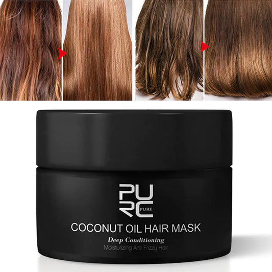 Ultimate Frizz Control & Anti-Breakage Treatment✨ Stop the Damage: Coconut Keratin Hair Repair Mask