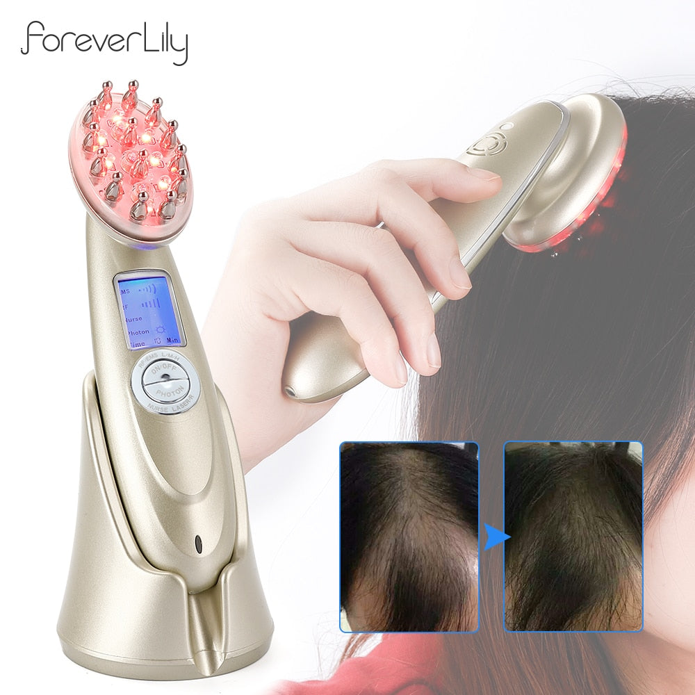 7-in-1 Pro Hair Growth Comb: Advanced Laser Therapy & EMS