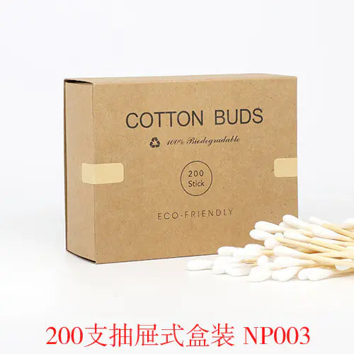 🌿 The "Eco-Glow" Bamboo Cotton Swabs (100 or 200-Count) | Sustainable Beauty Essentials