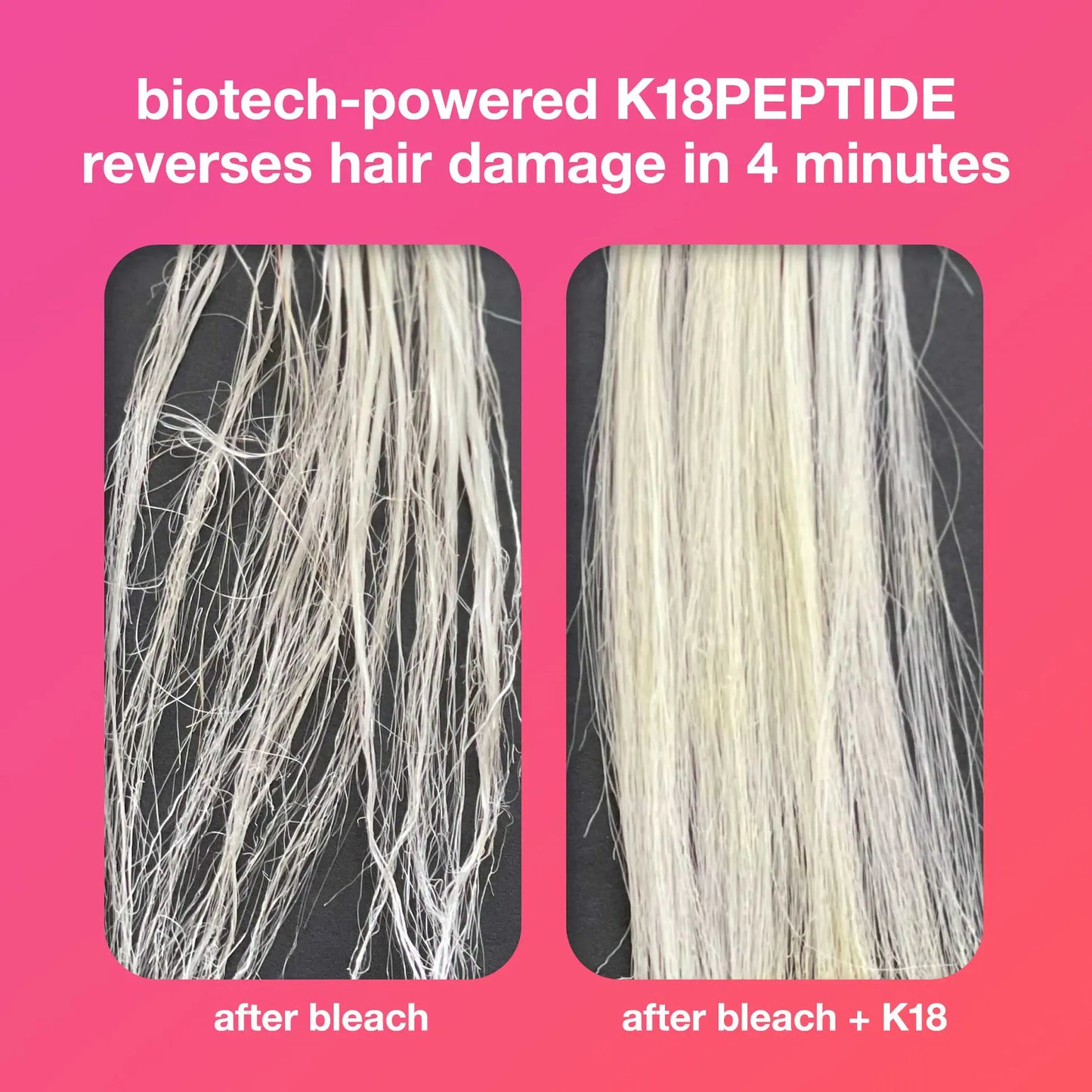 K18: Reverse Damage in 4 Minutes. Your Frizz Solution