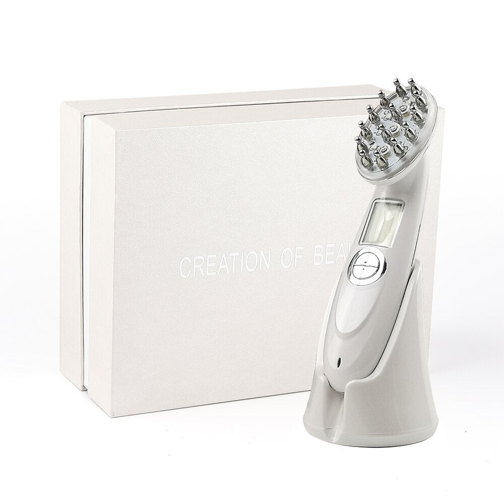 7-in-1 Pro Hair Growth Comb: Advanced Laser Therapy & EMS